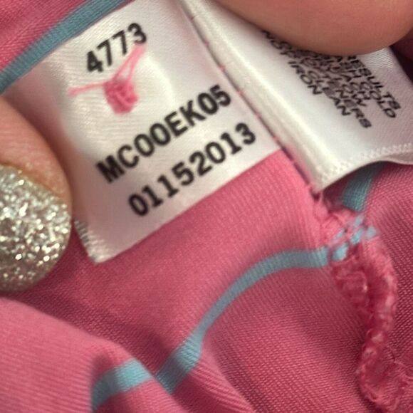 Peter Millar Summer Comfort Pink Competition Stripe Polo size XL - Picture 10 of 10